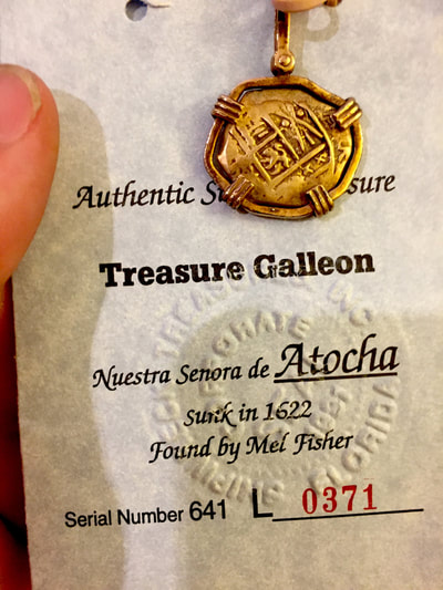 Spain 2 Escudos Coin from Real Atocha Silver Treasure Bar 3