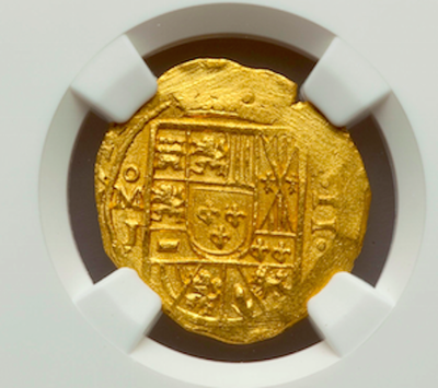 Mexico 2 Escudos 1714 "1715 Plate Fleet Shipwreck" NGC 64 5