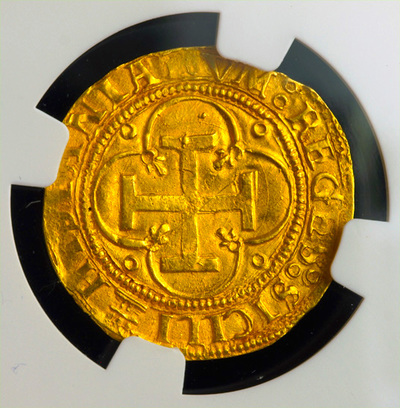 Spain 1 Escudo 1516- 1556 "seville" NGC 61 7