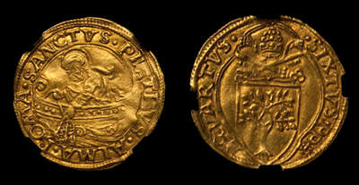 ITALY   1471-83  "SAINT PETER FISHING BOAT"   ~ NGC 55 ~  PAPAL STATES 6