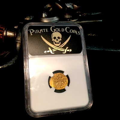 Mexico 1 Escudo 1711 "1715 Plate Fleet Shipwreck" NGC 55 6