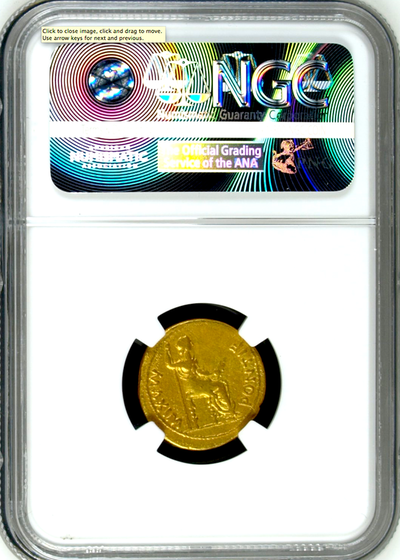 ROMAN EMPIRE  "TIBERIUS"   ~ NGC  VF 5 x 3 ~ 9