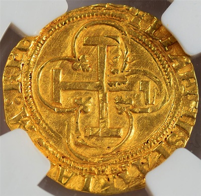 Spain 1 Escudo 1516 -1556 NGC 58 3