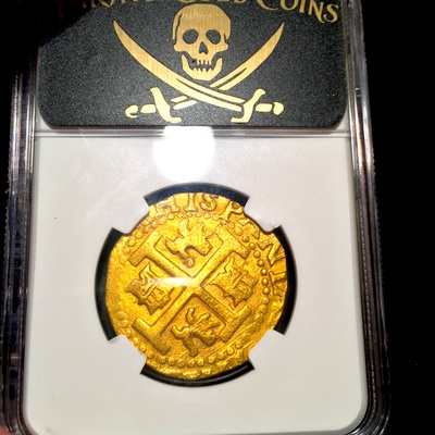 Peru 8 Escudos 1712 "1715 Plate Fleet" NGC 62 5