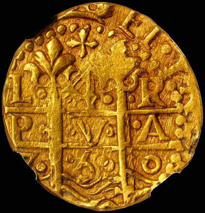 Peru 4 Escudos 1750 NGC 63 4
