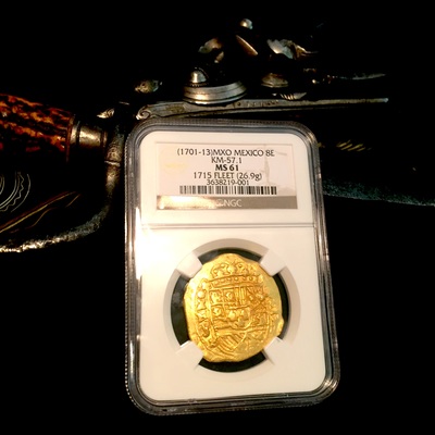 Mexico 8 Escudos 1701-1713 NGC 61 8