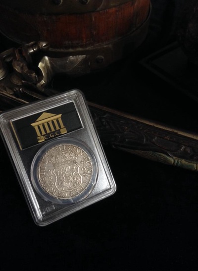 MEXICO  8 REALES  1770 PILLAR DOLLAR  ~ PCGS 45 ~ 2