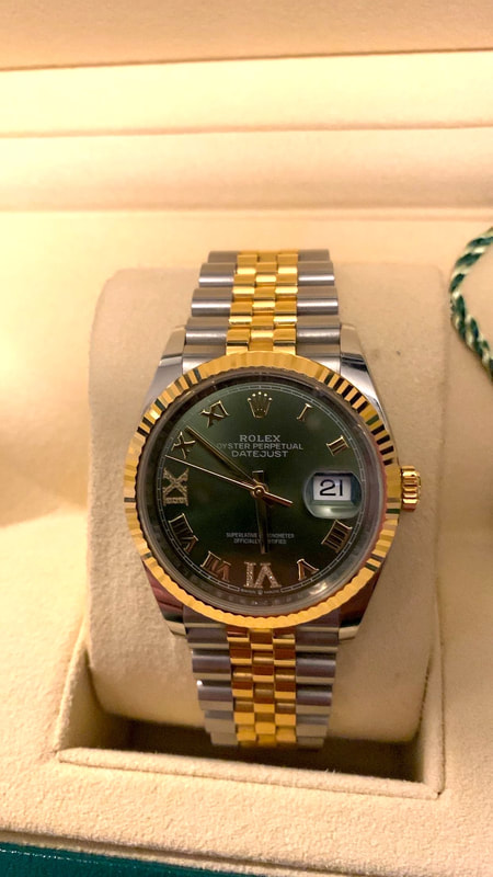 Rolex Oyster DateJust Two Tone Roman Numeral 24 Diamonds 2
