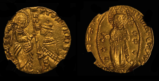 ITALY 1350-1439 DUCAT "JESUS CHRIST" ~ NGC 62 ~