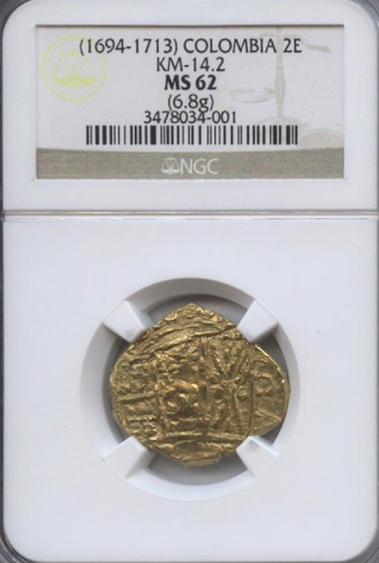 Graded coin detail, NGC 61