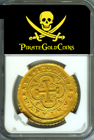 Spain 8 Escudos 1708 NGC 61 9