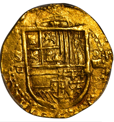 Spain 4 Escudos "King Philip II" 1556-98 PCGS 53 9