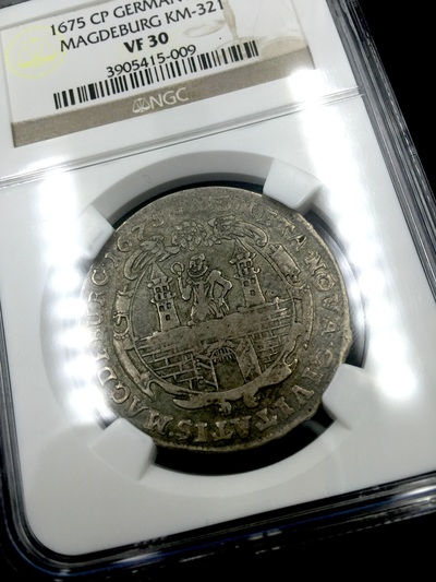 GERMAN STATES  1657 "CASTLE"  2/3 TALER   ~ NGC 30 ~ 7