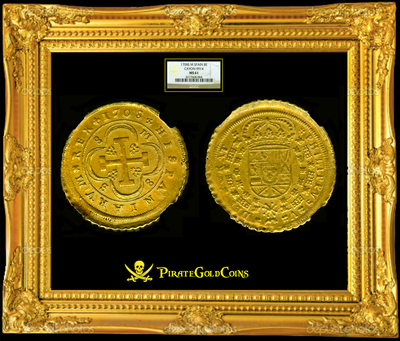 Spain 8 Escudos 1708 NGC 61 3