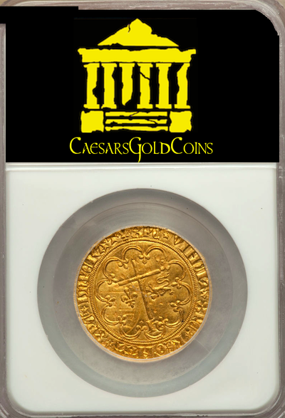 FRANCE 1422 GOLD HENRY VI of England Salut d'or MS63 NGC FINEST KNOWN NGC! 4