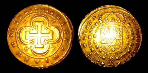 Spain 8 Escudos 1701