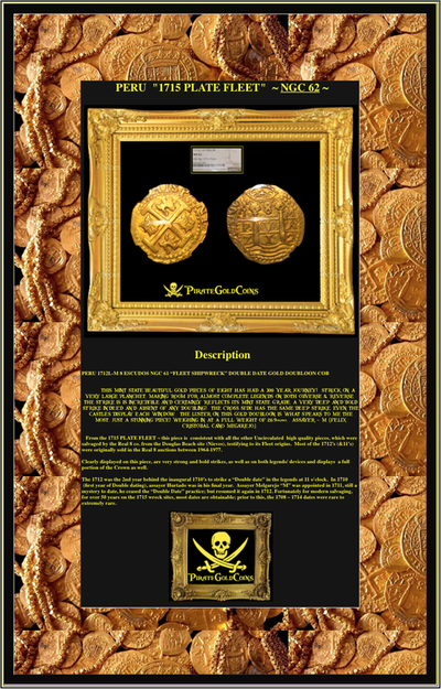 Peru 8 Escudos 1712 "1715 Plate Fleet" NGC 62 6