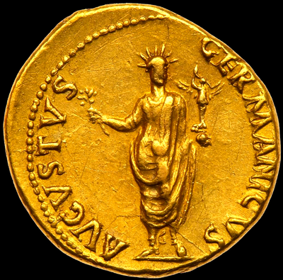 ROMAN EMPIRE  "NERO"  54-68 AD   AV AUREUS  ~ NGC AU 5x4 ~  NERO  CLAUDIUS  CAESAR  AUGUSTUS 4