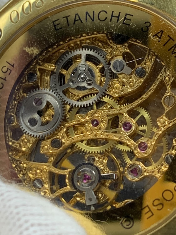 18kt Hublot 8/100 Vintage 1989 Rare MDM 1512.3 Skeleton 3