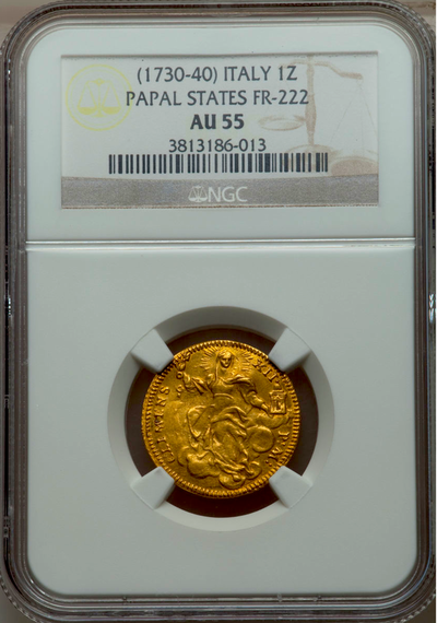 ITALY  1730   ZECCHINO  "MADONNA"  ~ NGC 55 ~ 2