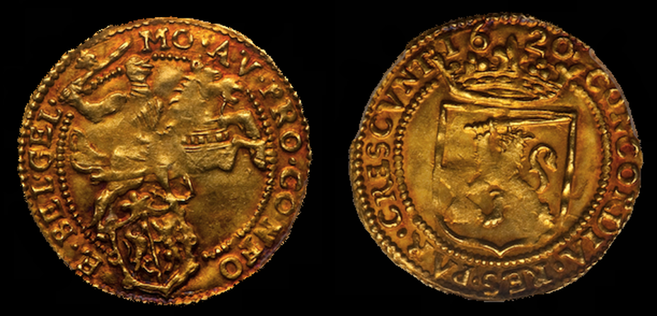 NETHERLANDS GELDERLAND 1620 "KNIGHT RIDER" ~ PCGS 63 ~