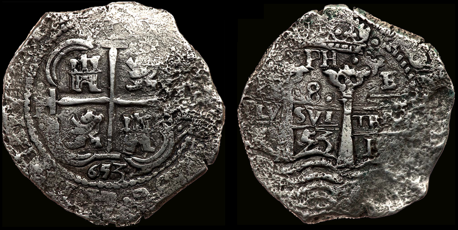 BOLIVIA  1653   8 REALES   ~ RAW ~