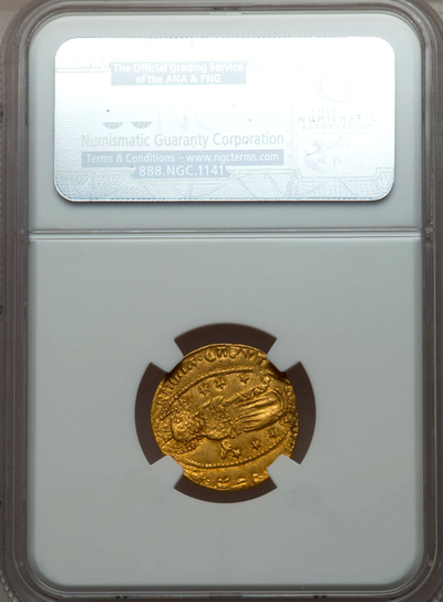 ITALY  1350-1439  DUCAT  "JESUS CHRIST"  ~ NGC 62 ~ 4