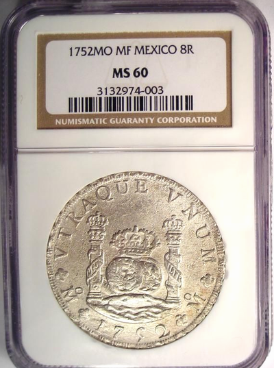 MEXICO  1752  8  REALES  ~  NGC 60 ~ 4