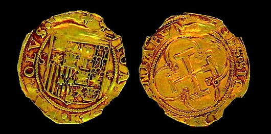 Spain 1 Escudo 1535 NGC 35