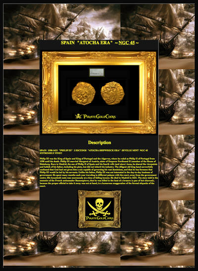 Spain 2 Escudos 1598-1621 "Philip III" NGC 45 5