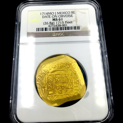 Mexico 8 Escudos "1715 Fleet" 1714 NGC 61 2