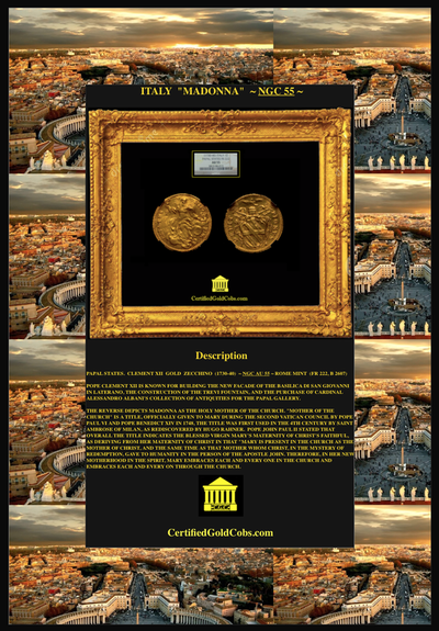 ITALY  1730   ZECCHINO  "MADONNA"  ~ NGC 55 ~ 5