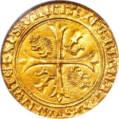 FRANCE  1498-1515  "LOUIS XII"  ECU' OR  ~ NGC 58 ~ 5