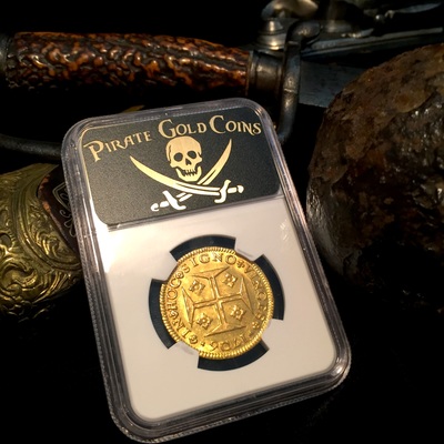 PORTUGAL 1706 GOLD 4000 REIS  ~ NGC 65 ~ FINEST KN.! "LISBON MINT" KING PEDRO II (PETER) - ONLY 3 GRADED 5