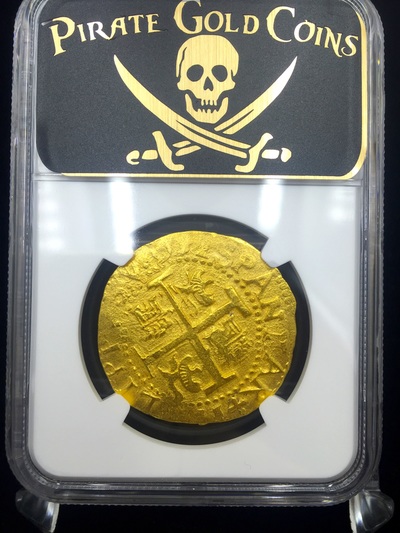 Peru 8 Escudos 1708 "1715 Fleet" NGC 61 Only 5 Known 9