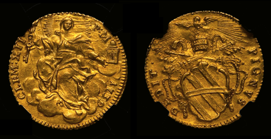 ITALY 1739 ZECCHINO "MADONNA" ~ NGC 62 ~