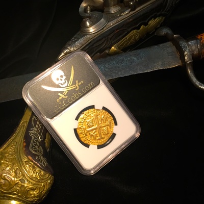 Peru 8 Escudos 1711 "1715 Plate Fleet" NGC 55 2