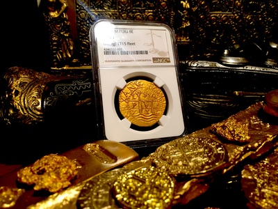 Peru 8 Escudos 1711 "1715 Plate Fleet" NGC 61 15