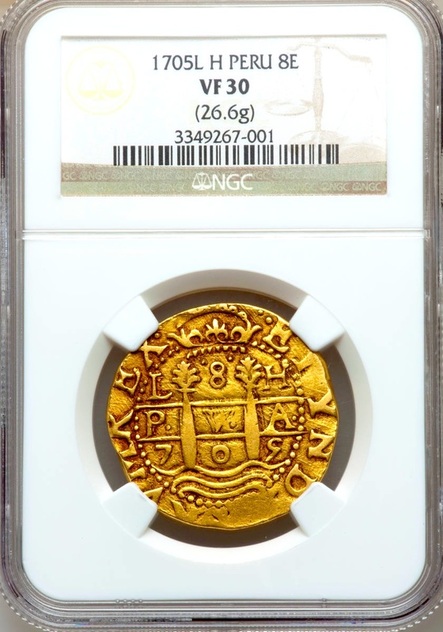 Gold doubloon, NGC 30