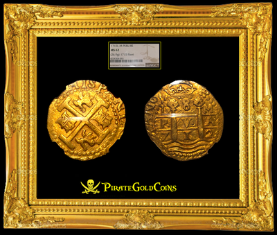 Peru 8 Escudos 1712 "1715 Plate Fleet" NGC 62 4
