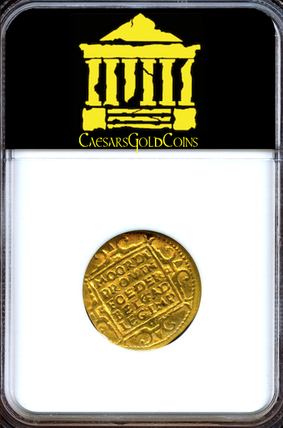NETHERLANDS (DUTCH) GOLD DUCAT 1598 NGC 50 “SHIPWRECK" 4