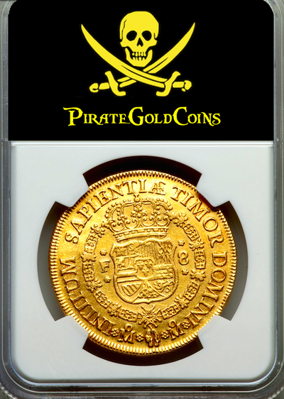 Mexico 8 Escudos 1733 NGC 55 6