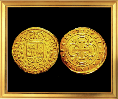 Spain 8 Escudos 1704 2