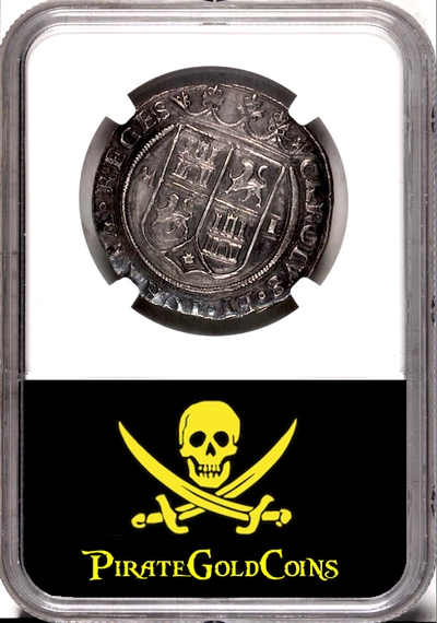 MEXICO 4 REALES 1542-55  "CARLOS & JOANNA"  ~ NGC 61 ~ 6