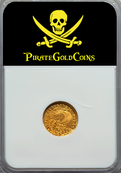 HUNGARY  1/2  DUCAT  1690- 1751 "KNIGHT SLAYING DRAGON"   ~ NGC 64 ~ 4