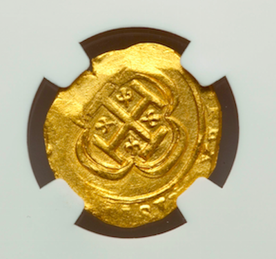 Mexico 2 Escudos 1714 "1715 Plate Fleet Shipwreck" NGC 64 7