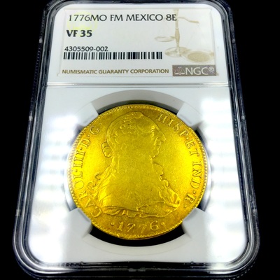 Mexico 8 Escudos 1776 NGC 35 2