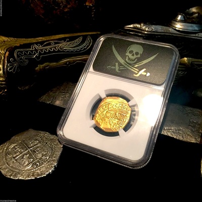 Mexico 4 Escudos 1715 "1715 Plate Fleet" NGC 62 17