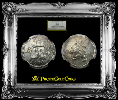 MEXICO  "Ferdinand VII"  1/4 Real  1816  ~ NGC 62 ~ 4