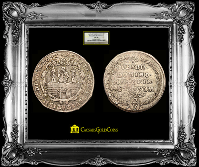 GERMAN STATES  1657 "CASTLE"  2/3 TALER   ~ NGC 30 ~ 3